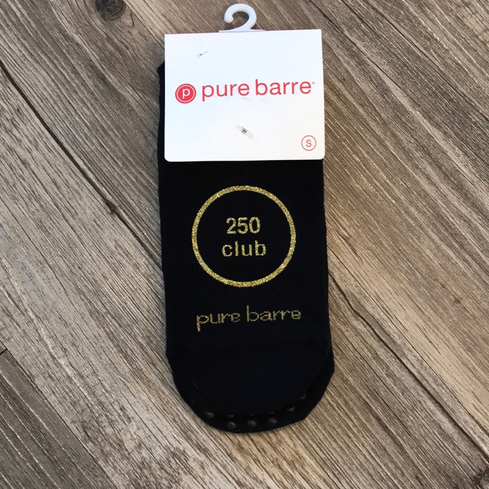 Pure Barre 250 Club Sticky Grip Socks | Size Small | New